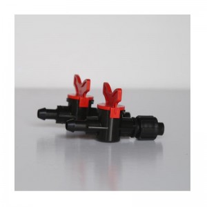 Valvola passante con serratura inversa