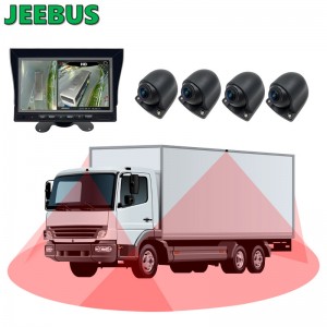 3D 1080P 360 Bus Paking Camera Car Reversing Aid Truck Telecamera a 360 gradi Sistema di sicurezza Bird View