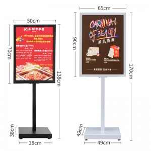 TMJ POP043 Cina fornitori di alta qualità per esterni in plastica bifacciale cartellone A-Frame Sidewalk Sign Stand