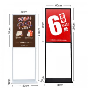 TMJ POP043 Cina fornitori di alta qualità per esterni in plastica bifacciale cartellone A-Frame Sidewalk Sign Stand