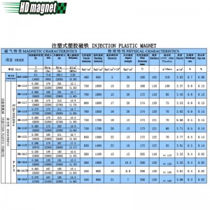 Magnete in plastica per iniezione
