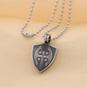 Collana in acciaio inossidabile all\'ingrosso anti ciondolo nero Italia