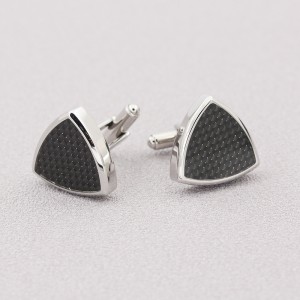 Mens Cufflinks Handcrafted Carbon Fiber Cufflinks Sets for Wedding Business