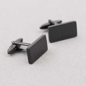 Fashion Jewelry Accessory Shirt Cufflinks Black Plated Classic Gift for Wedding Besness