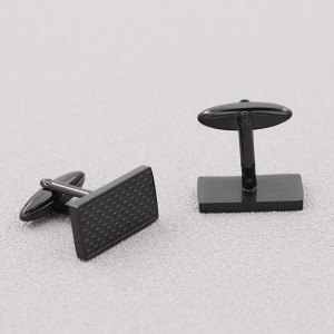 Fashion Jewelry Accessory Shirt Cufflinks Black Plated Classic Gift for Wedding Besness