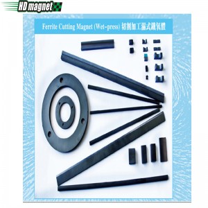 Magnete da taglio in ferrite (pressa a umido)