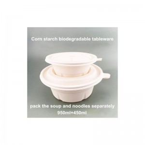 Eco friendly biodegradabili contenitori per imballaggi alimentari asporto di fecoleria monouso contenitore per alimenti monouso