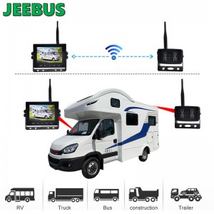 Telecamera WiFi wireless con backup automatico inverso con sistema di parcheggio monitor da 5 pollici per veicoli camper