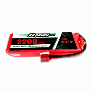 HD POWER 2200mAh 35C 3S 11.1V batteria di lipo