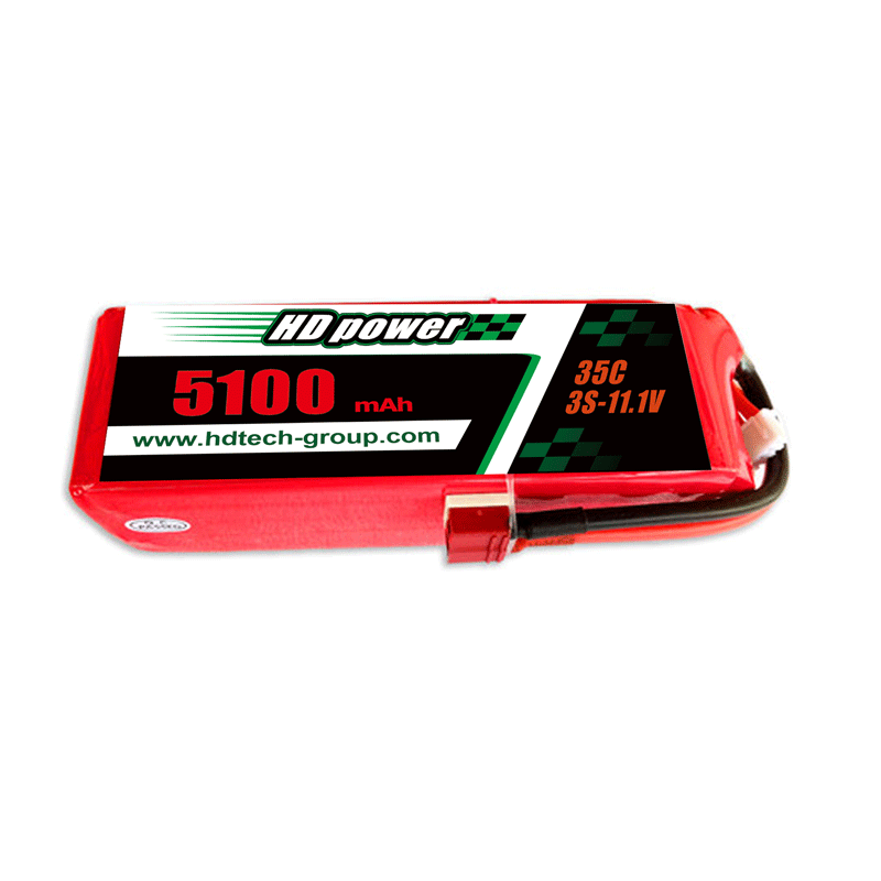 HD POWER 5100mAh 35C 3S 11.1V batteria di lipo