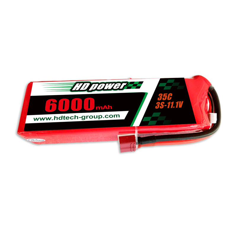 Batteria lipo HD POWER 6000mAh 35C 3S 11.1V