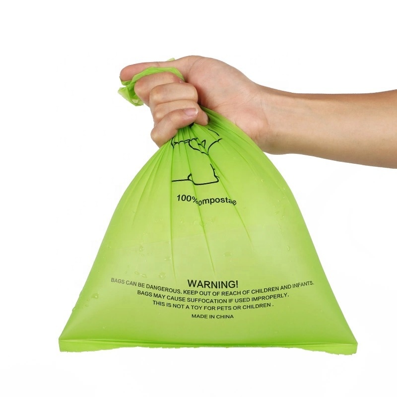 Biodegradabili sacchetti di rifiuti per animali da compagnia: sacchetti di cacca compostabili Amido di mais