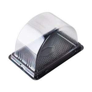 Eco Friendly Biodegradable Composable Cake Packing Box ecologicamente trasparente blister box per dolci