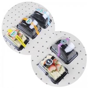 Eco Friendly Biodegradable Composable Cake Packing Box ecologicamente trasparente blister box per dolci