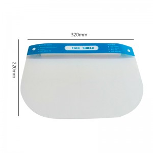 2021 EN 166 Protezione facciale Visiera antiappannante Visiera protettiva integrale antigraffio Visiera