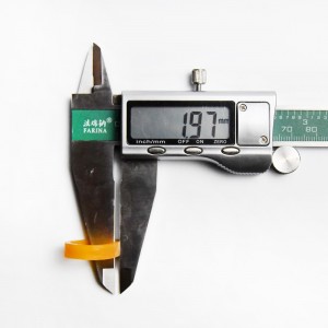 Produttore personalizzato 08 * 2 anello di reggetta per cavo dati trasparente giallo anti-invecchiamento elastico resistente alle alte temperature e infrangibile