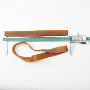 Nastro in gomma piatto allungato e allargato di grandi dimensioni personalizzabile con resistenza all\'abrasione e elastico industriale per alte temperature