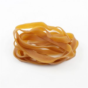 Produttori di elastici allungati e allargati personalizzati di colore giallo trasparente ad alta elasticità non facili da rompere elastici oversize