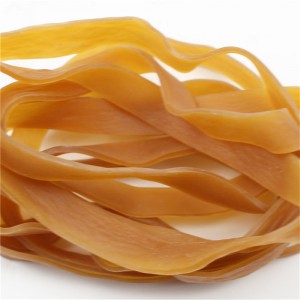 Produttori di elastici allungati e allargati personalizzati di colore giallo trasparente ad alta elasticità non facili da rompere elastici oversize