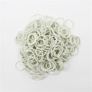 Factoty vendite dirette mini elastici bianchi ad alta elasticità, resistenza, tenacità, anello in gomma per fascio di linee dati