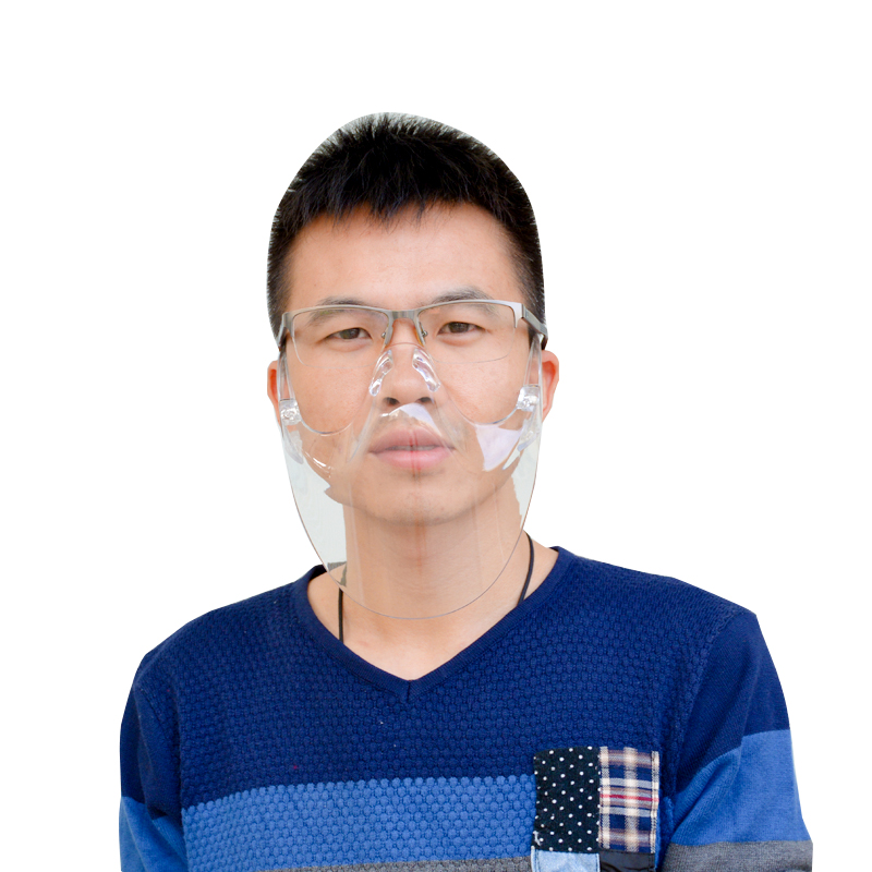 Protezione per il viso con blocco di plastica di isolamento personalizzato per dispositivi di sicurezza anti-nebbia