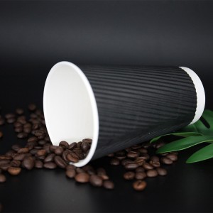Ripple Wall Paper Cup tazze da caffè a doppia parete in carta all\'ingrosso