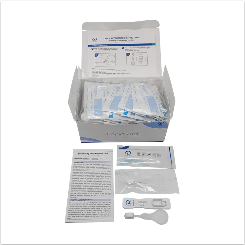 Test rapido della saliva V-CHEK ™ 2019-nCoV Ag (immunocromatografia)