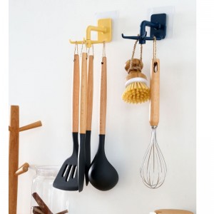 JASON Gancio girevole da cucina senza foro, gancio da bagno multifunzionale senza tracce