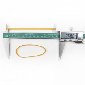 Elastico industriale giallo trasparente resistente alle alte temperature e anti-invecchiamento personalizzato in fabbrica