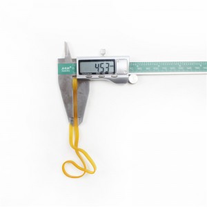 Cintura in gomma industriale anti-invecchiamento ad alta temperatura trasparente gialla allungata e allargata su misura in fabbrica