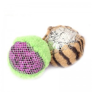 Giocattolo del gatto della palla del foglio di stagno