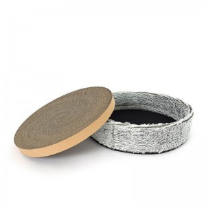 Nido del gatto del bordo del graffio del gatto della peluche