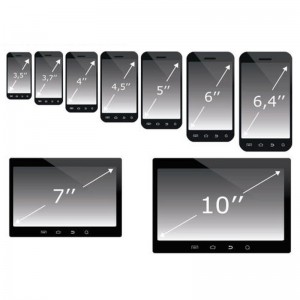 Vetro del telefono cellulare.