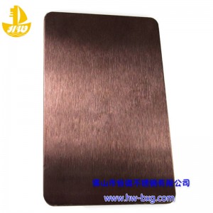 Colore Scheda smerigliata in acciaio inoxn. 1