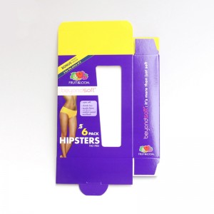 Scatola di visualizzazione della biancheria intima biancheria intima dell\'abbigliamento, scatola della scheda della finestra.