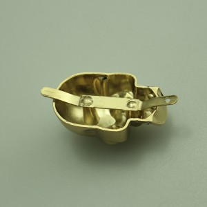 Etichetta decorativa in metallo moda, accessori per etichetta per borsa