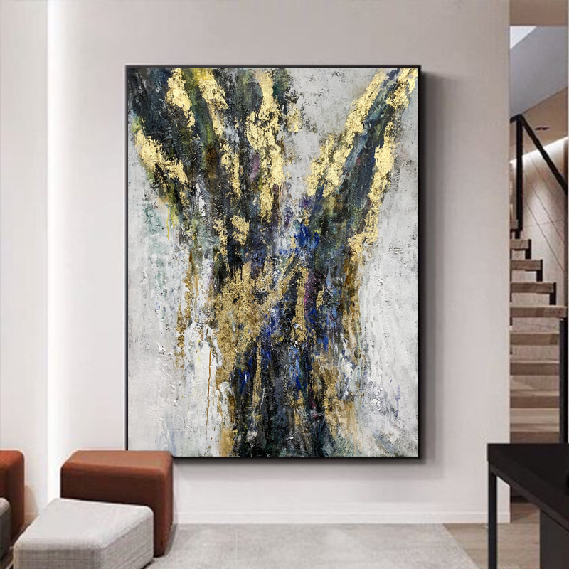 Modern Abstract Acrylic Painting Canvas Pittura cuadros Abstractos su tela Wall Art per la decorazione domestica