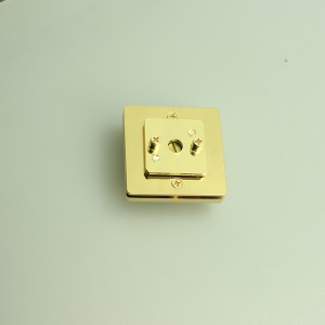 Blocco della borsa della borsa, serratura a rotazione, accessori del metallo