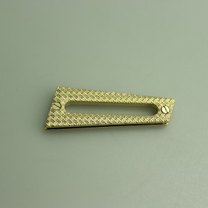 Fibbia per sacchetti di moda placcatura in oro, accessori in metallo