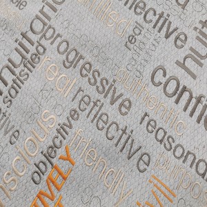 Tessuto in lino in cotone ricamato BNT6863