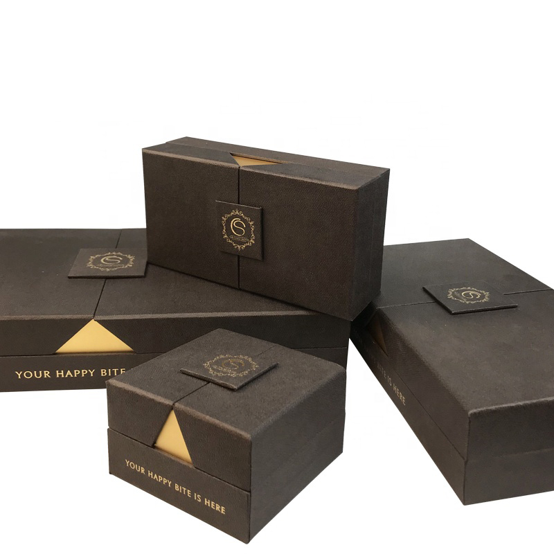 All'ingrosso custom Black Black Black Black Box Box Box Packaging per confezione regalo