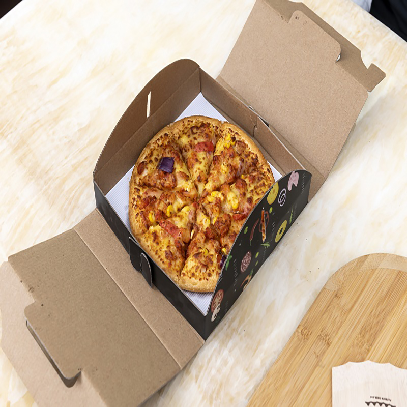 Scatola di imballaggio della pizza della pizza portatile di stampa di varie dimensioni personalizzate di varie dimensioni riutilizzabile