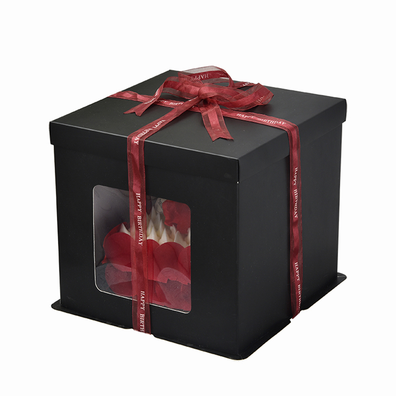 Nuova scatola della torta di lusso della scatola di lusso della scatola della torta dinozze