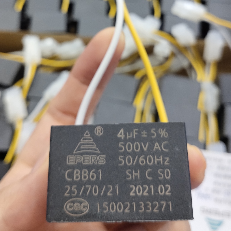 4UF 500 V S0 50/60Hz condensatore CBB61 per ventola di scarico