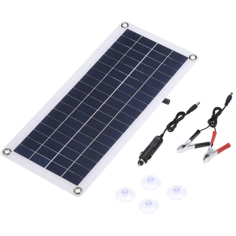 Tyl 12W 18V 435 * 200 * 2,5 mm Pannello solare Polisilicon per barca del tetto RV DC5V/DC12V 12W Dual Output Doppia interfaccia USB