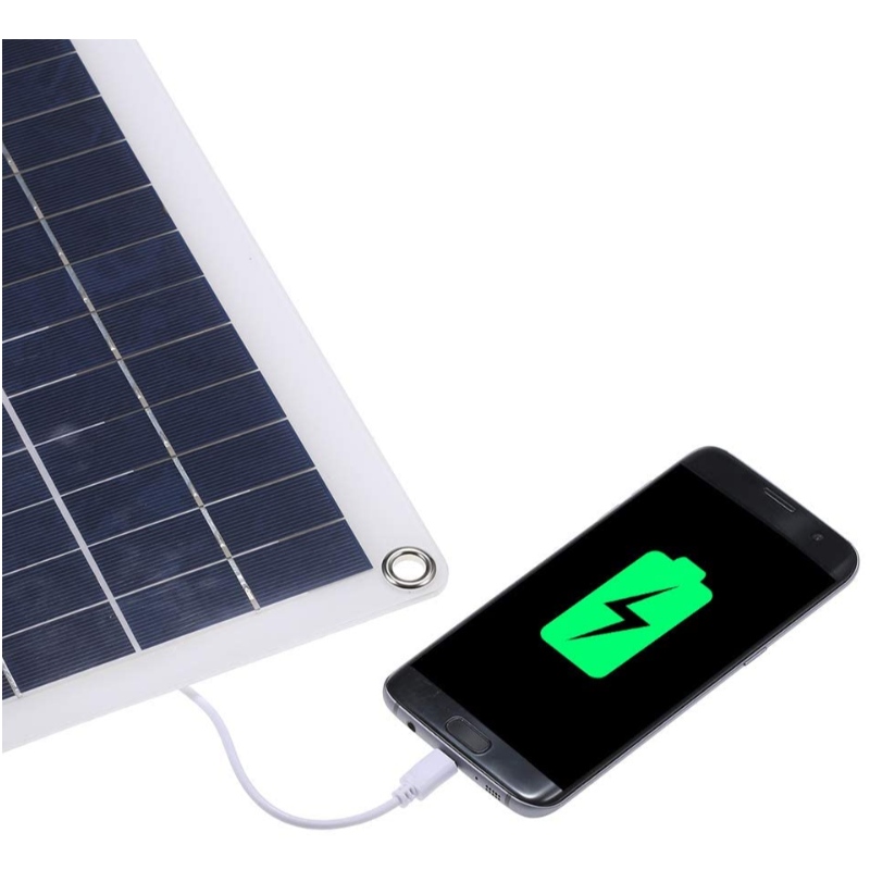 Tyl 12W 18V 435 * 200 * 2,5 mm Pannello solare Polisilicon per barca del tetto RV DC5V/DC12V 12W Dual Output Doppia interfaccia USB