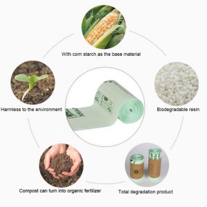 Borsa degradabile della spazzatura