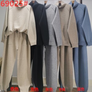 Alla moda casual Joker Knit Sports 2 pezzi set 69025#