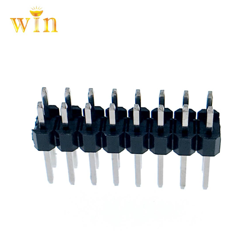 2.54mm 2x8p Dual Row Double Plastic Pin Pin Intestazione 3.0mm-9.2mm