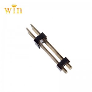 2,54 mm Due file con doppia intestazione di pin di plastica